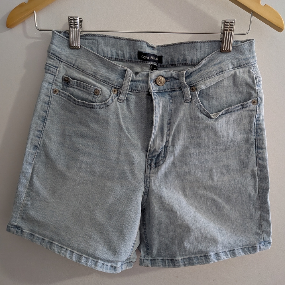 Calvin Klein Light Blue Denim Shorts